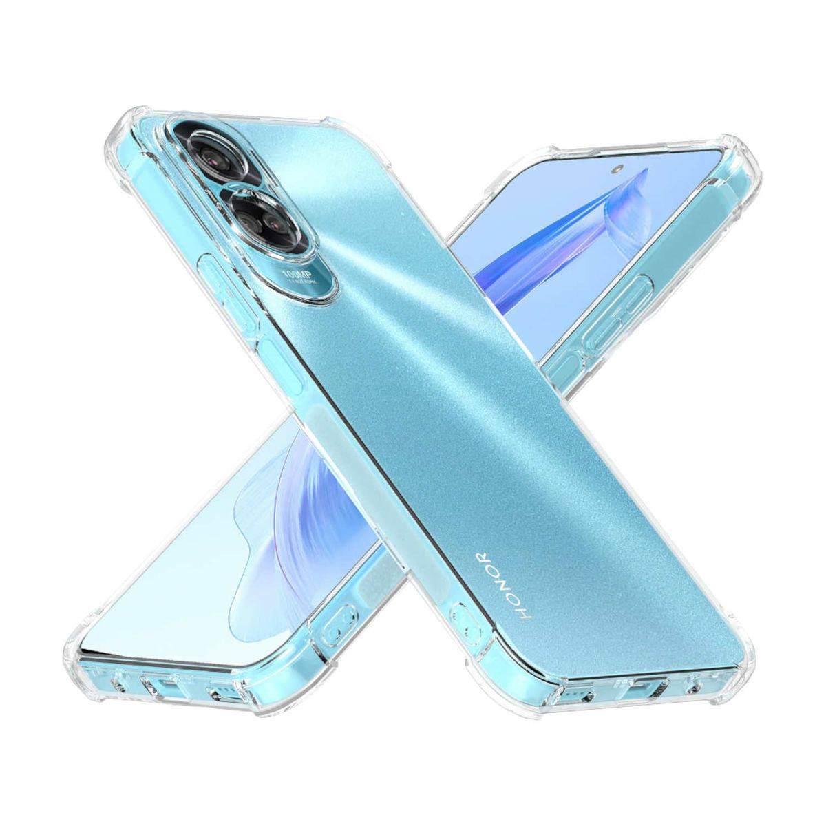 Für Honor 90 Lite Schock Silikon TPU Transparent Handy Tasche Hülle