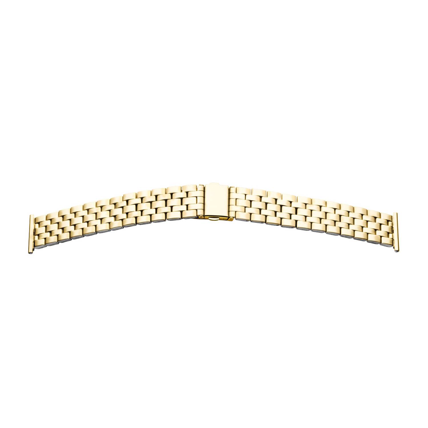 SELVA Uhrenarmband, Edelstahl, poliert, mit Faltschließe und geradem Anstoß