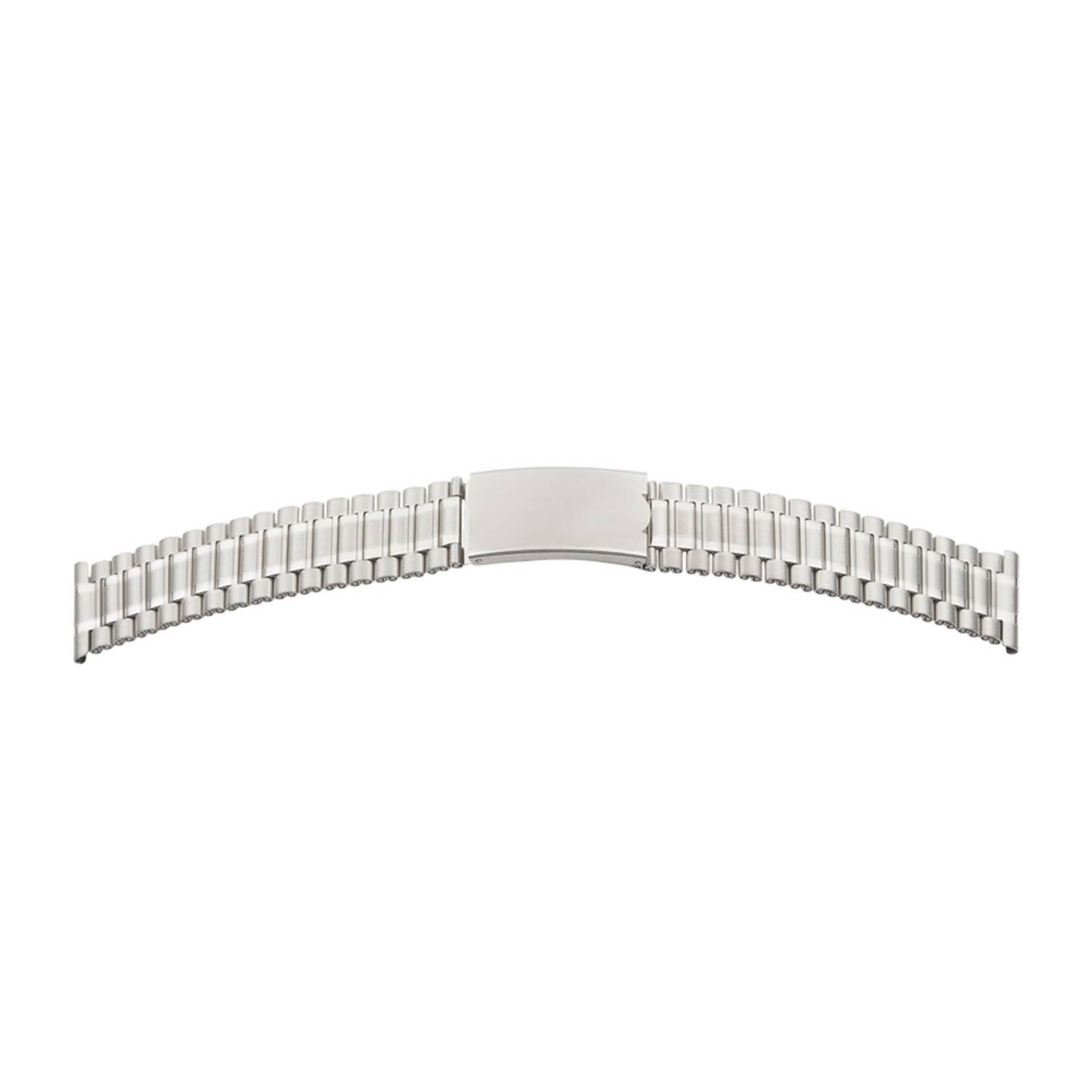 SELVA Uhrenarmband, Edelstahl, poliert / satiniert, Ersatzband mit Federschließe