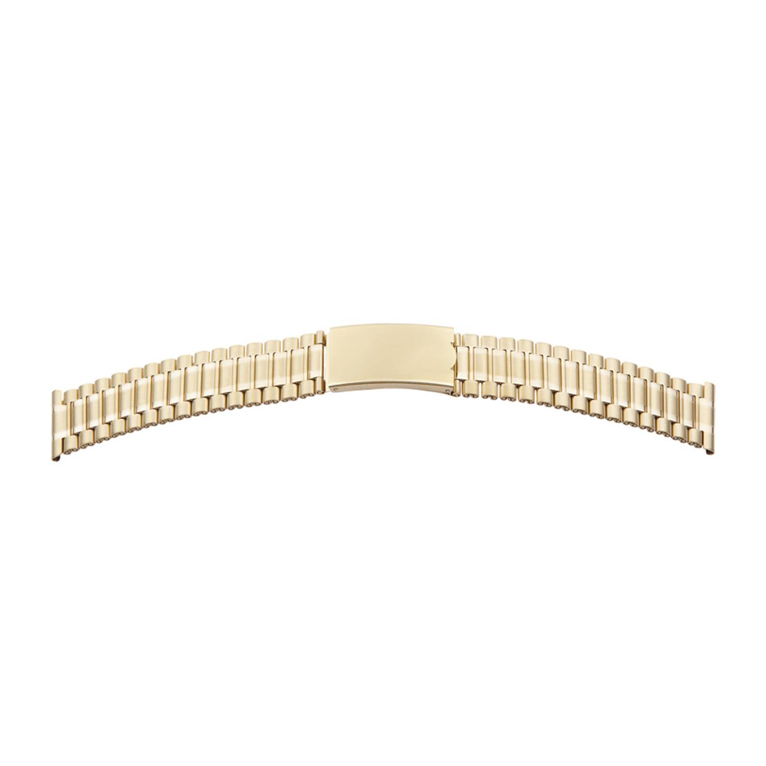 SELVA Uhrenarmband, Edelstahl, poliert / satiniert, Ersatzband mit Federschließe