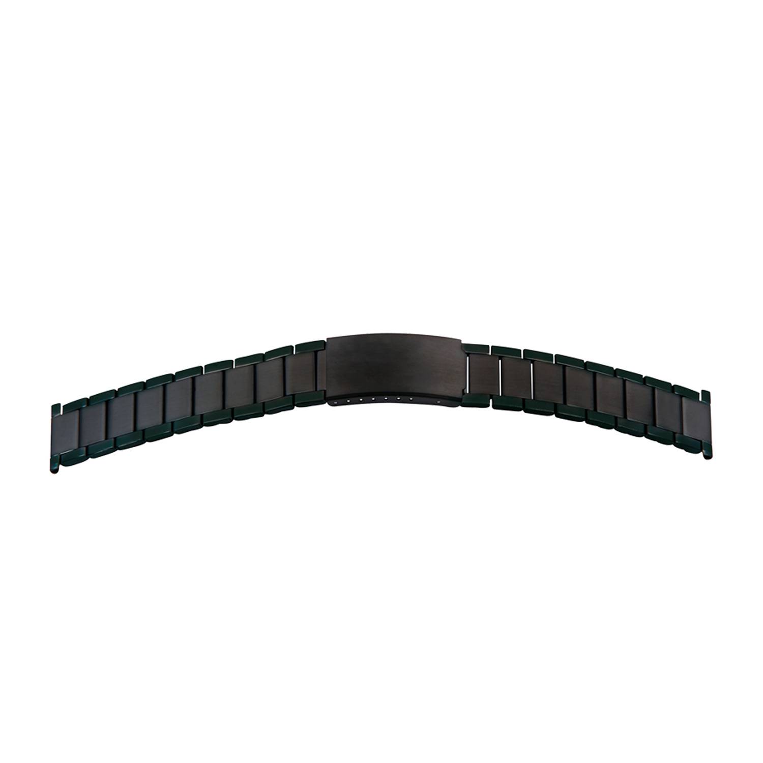 SELVA Uhrenarmband, Edelstahl, poliert / satiniert, Ersatzband mit Faltschließe