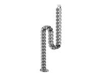 Equip Deluxe-Kabelführungsrücken, Grau, Kabelmuffe, Tisch/Bank, ABS Synthetik, Aluminium, Grau