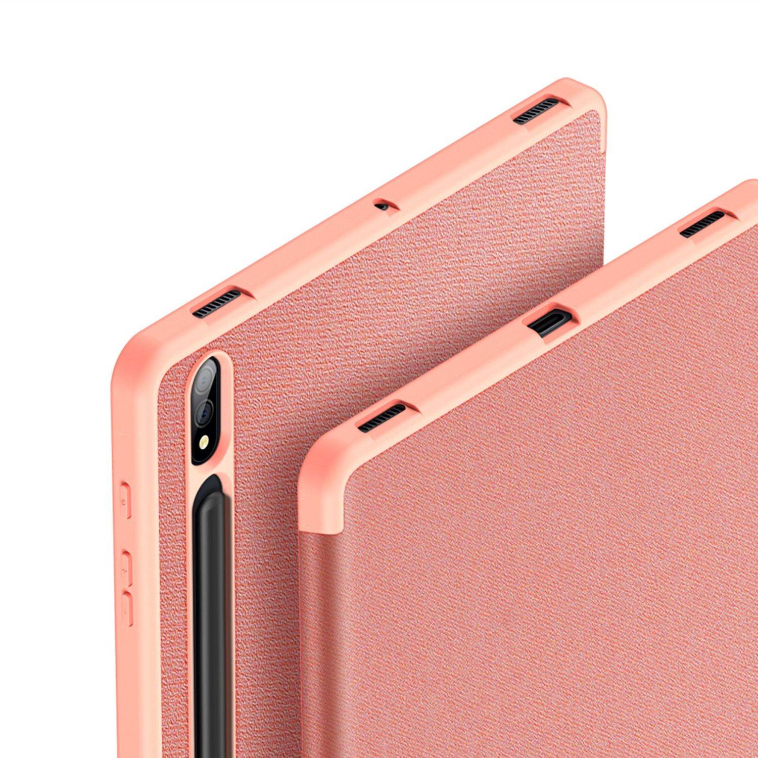 Dux Ducis Domo Hartschale mit Smart Sleep und integrierter Standfunktion kompatibel mit Samsung Galaxy Tab S9 Pink