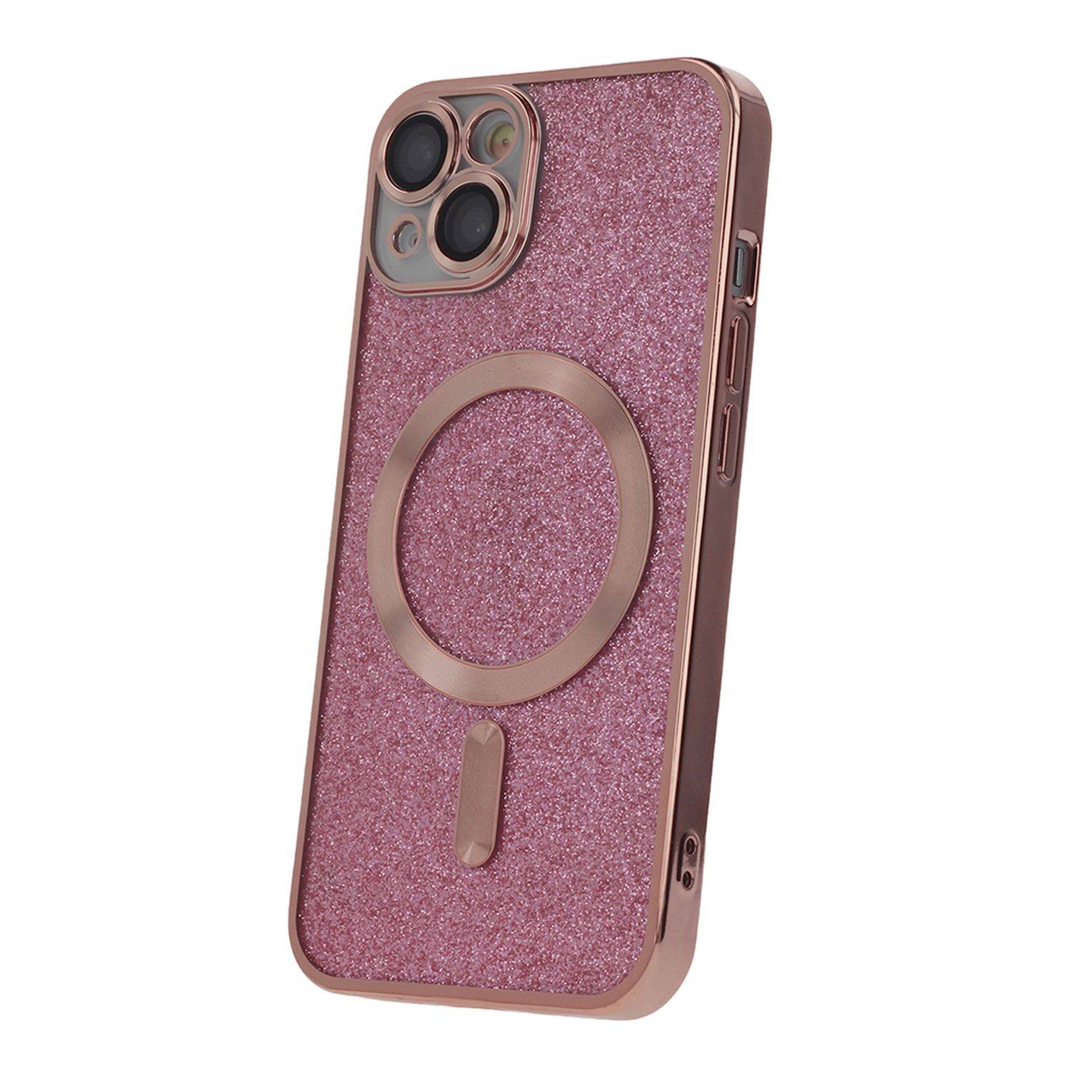 MagSafe Glitzer Hülle mit Kameraschutz iPhone 13 Pro Pink