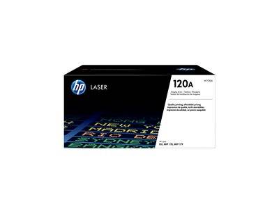 Verpackung von HP Laser 120A Tonerkartusche, Bild enthält HP-Logo und Produktdetails.
