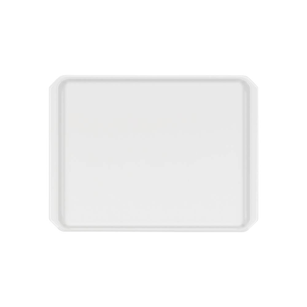 ETERNASOLID Fiberglastablett Mensa, Typ GLASS, 46 × 34,4 cm, Weiß