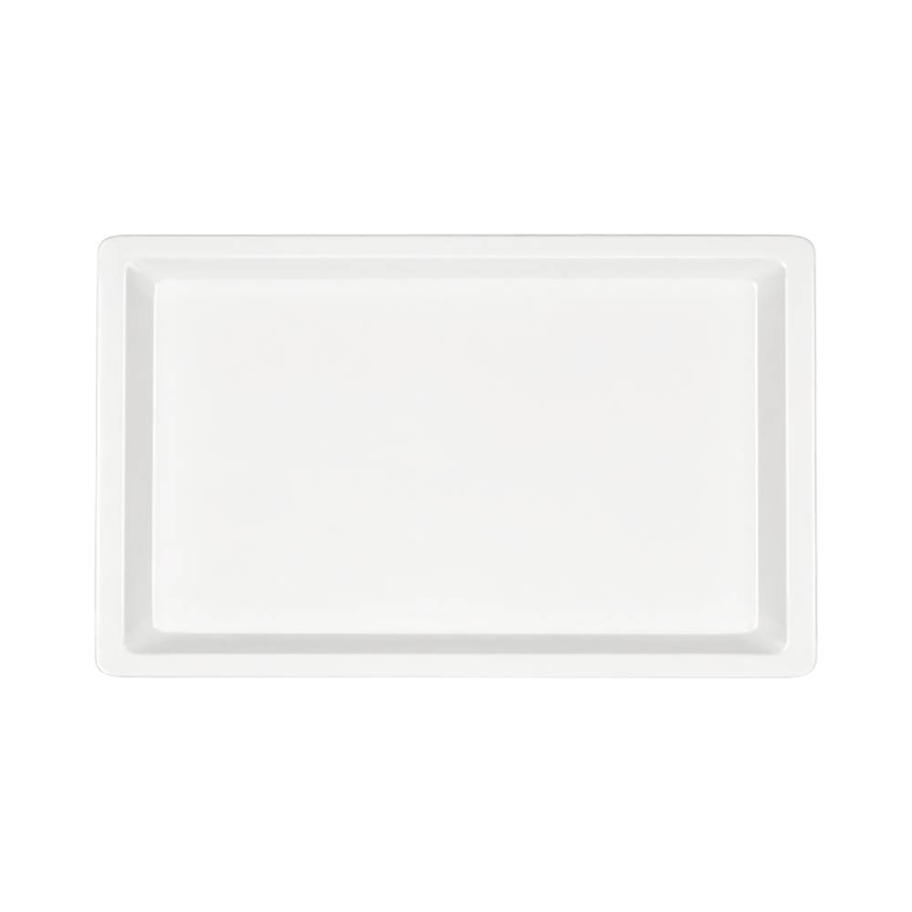 ETERNASOLID Fiberglastablett 1/1 Gastronorm Spitz, Typ GLASS, 53 × 32,5 cm, Weiß