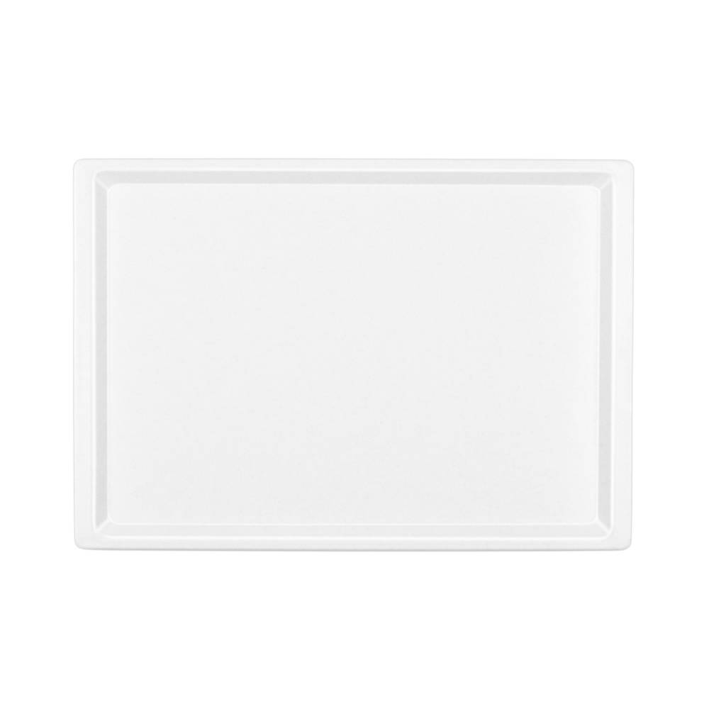 ETERNASOLID Fiberglastablett 1/1 Euronorm Spitz, Typ GLASS, 53 × 37 cm, Weiß