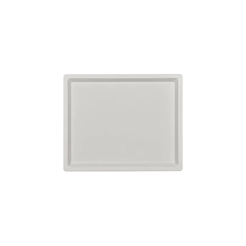 ETERNASOLID Fiberglastablett 1/2 Gastronorm Spitz, Typ GLASS, 32,5 × 26,5 cm, Hellgrau