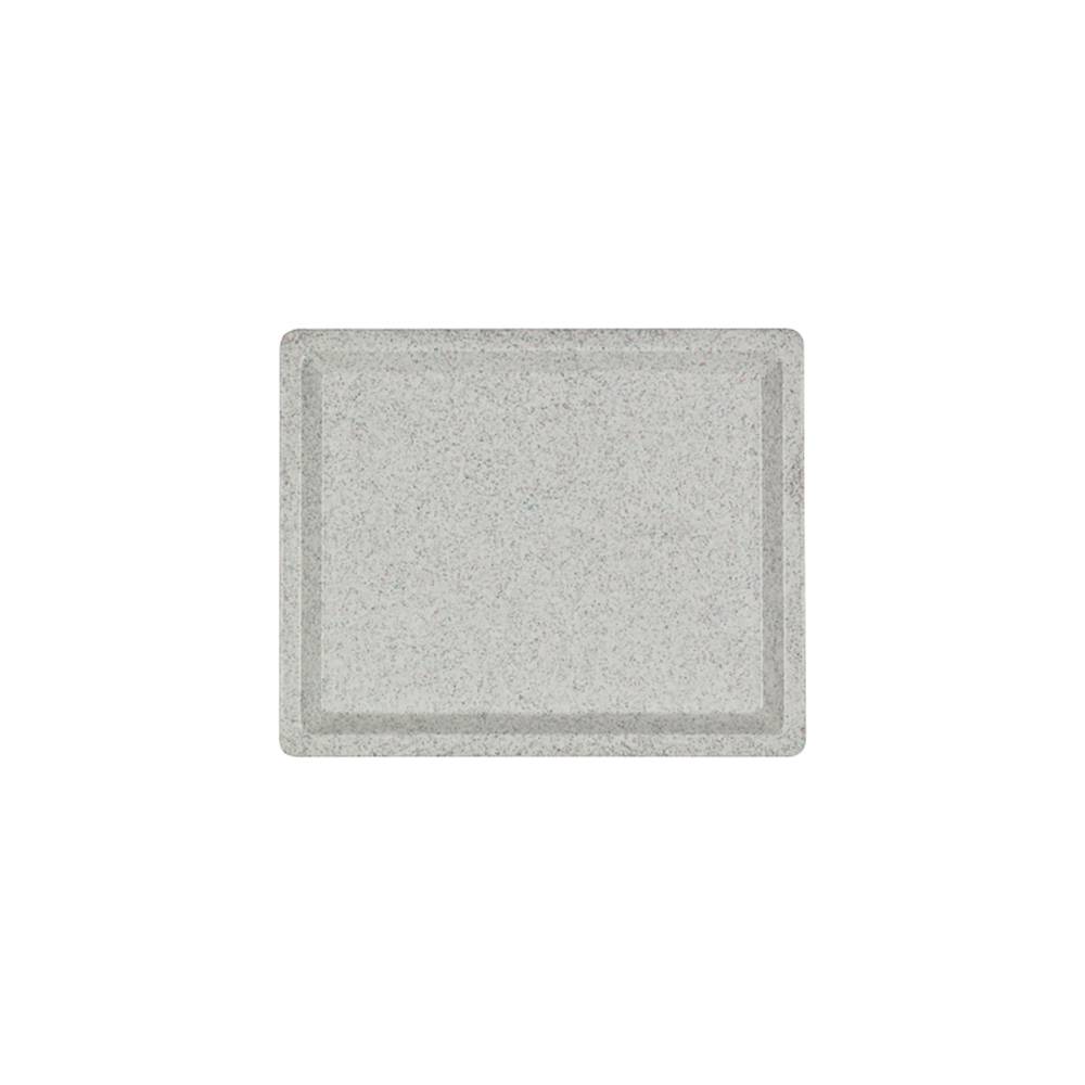 ETERNASOLID Fiberglastablett 1/2 Gastronorm Spitz, Typ GLASS, 32,5 × 26,5 cm, Granit-Melange