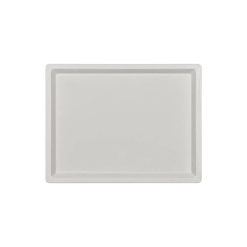 ETERNASOLID Fiberglastablett 4/5 Gastronorm Spitz, Typ GLASS, 42,5 × 32,5 cm, Hellgrau