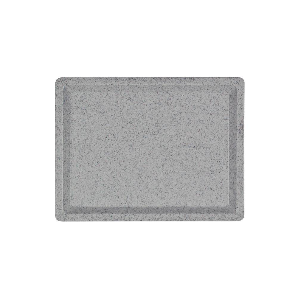 ETERNASOLID Fiberglastablett 4/5 Gastronorm Spitz, Typ GLASS, 42,5 × 32,5 cm, Granit-Melange