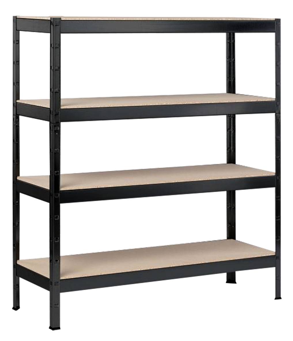 Stecksystem-Schwerlastregal XXL 4 Hb, 1800x1600x600, schw.-str.