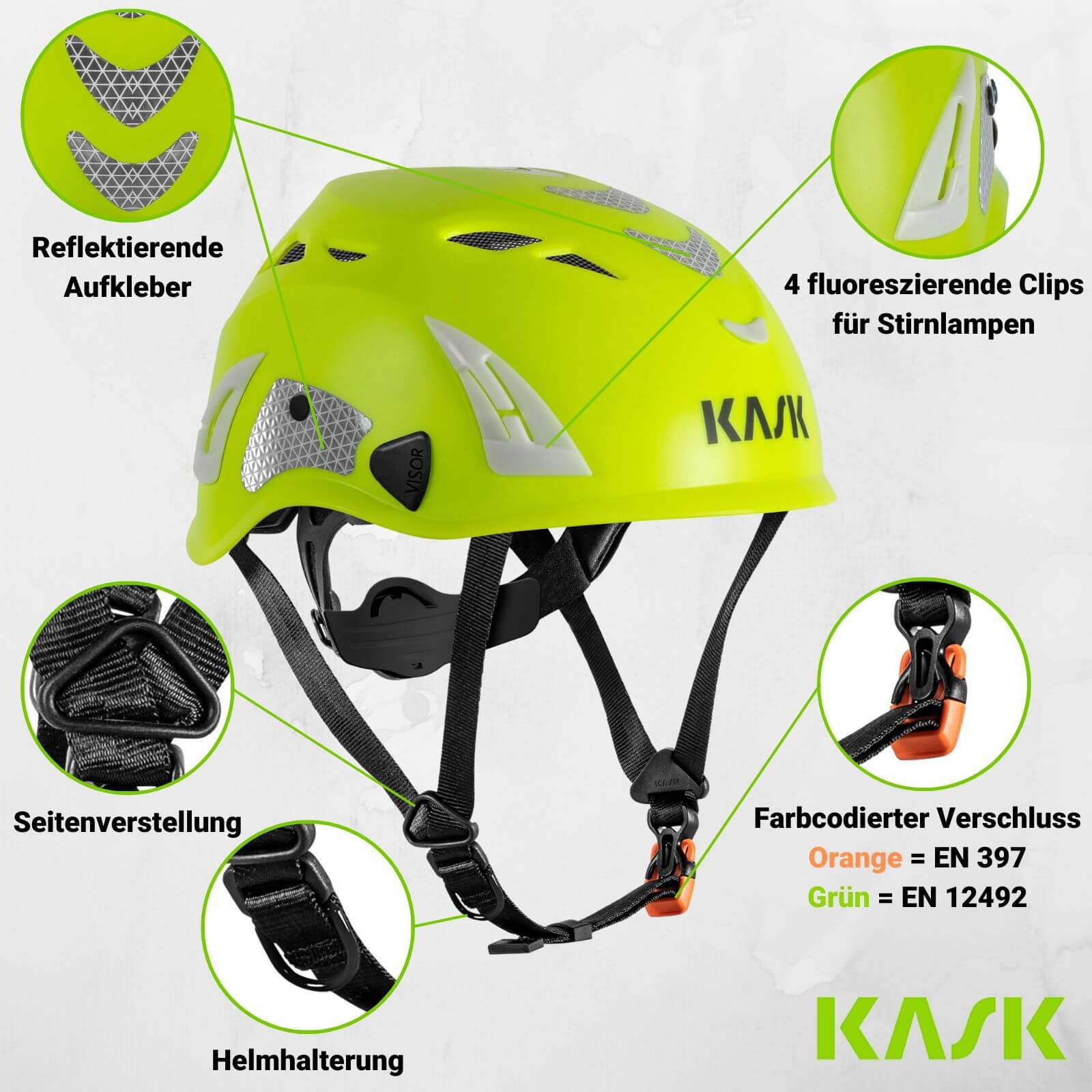 KASK Schutzhelm Superplasma AQ HI VIZ - Farbe:weiß