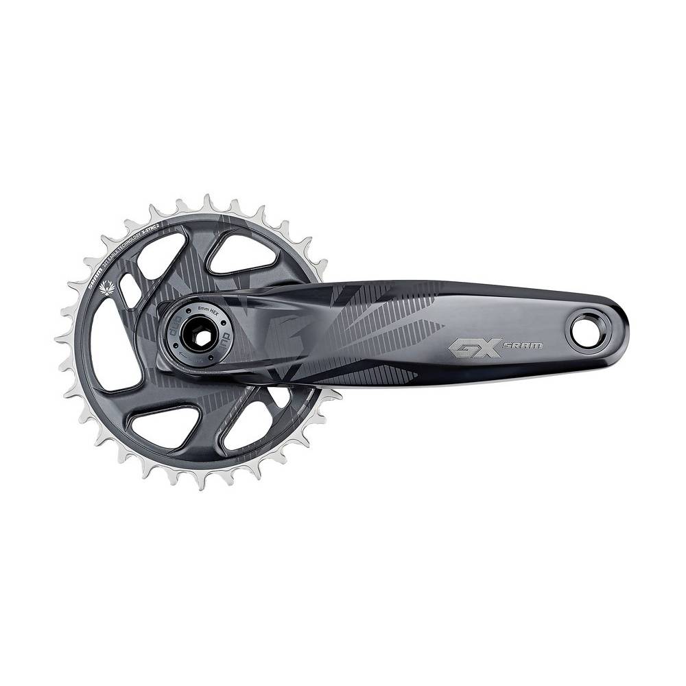 SRAM Kurbelgarnitur GX Eagle SuperBoost+ DUB 165mm o.DUB-Lager,lunar,32Z.,X-SYNC2,DM,12-f. (1 Set)
