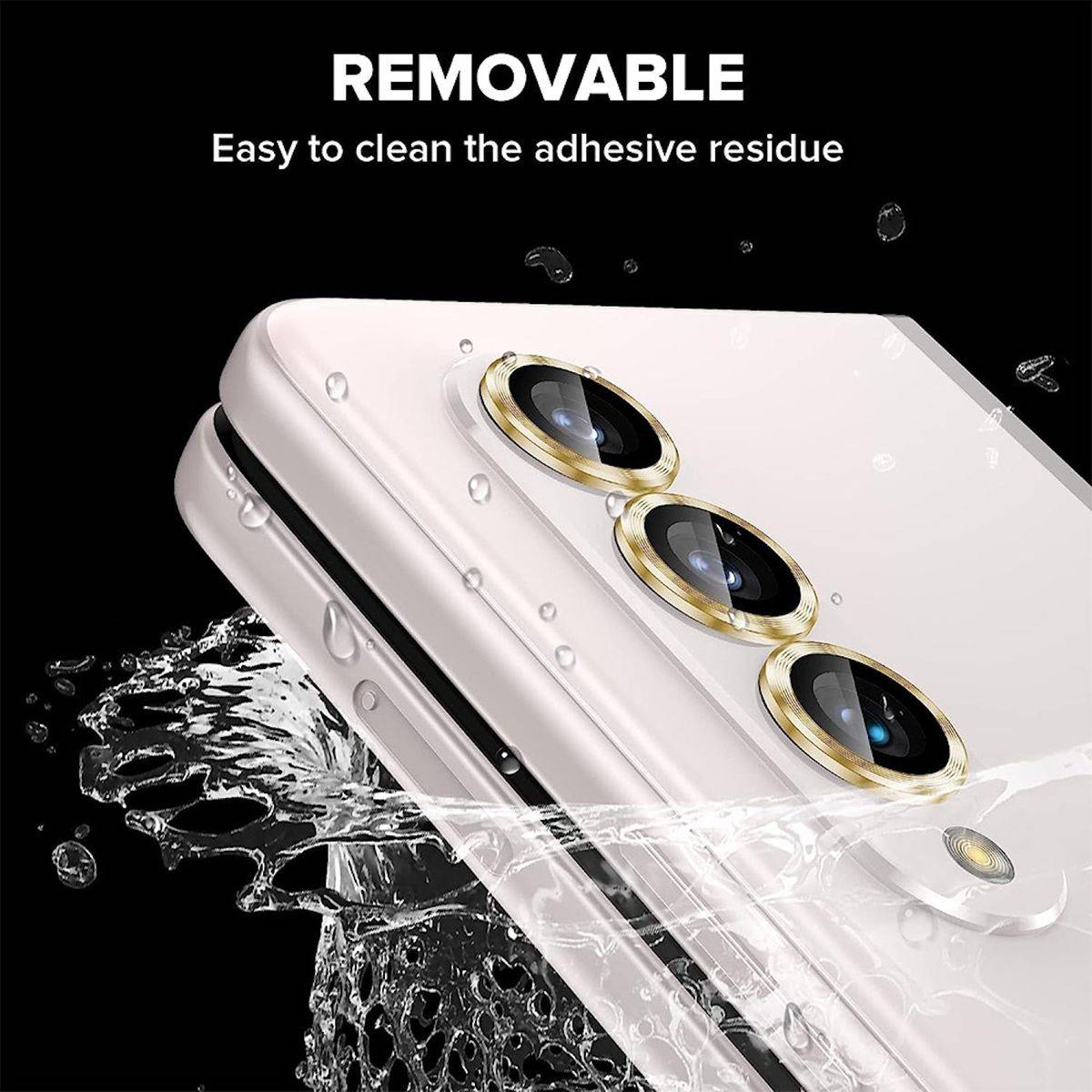 Für Samsung Galaxy Z Fold5 5G Schutzglas Kamera Linse Hartglas H9 Lila