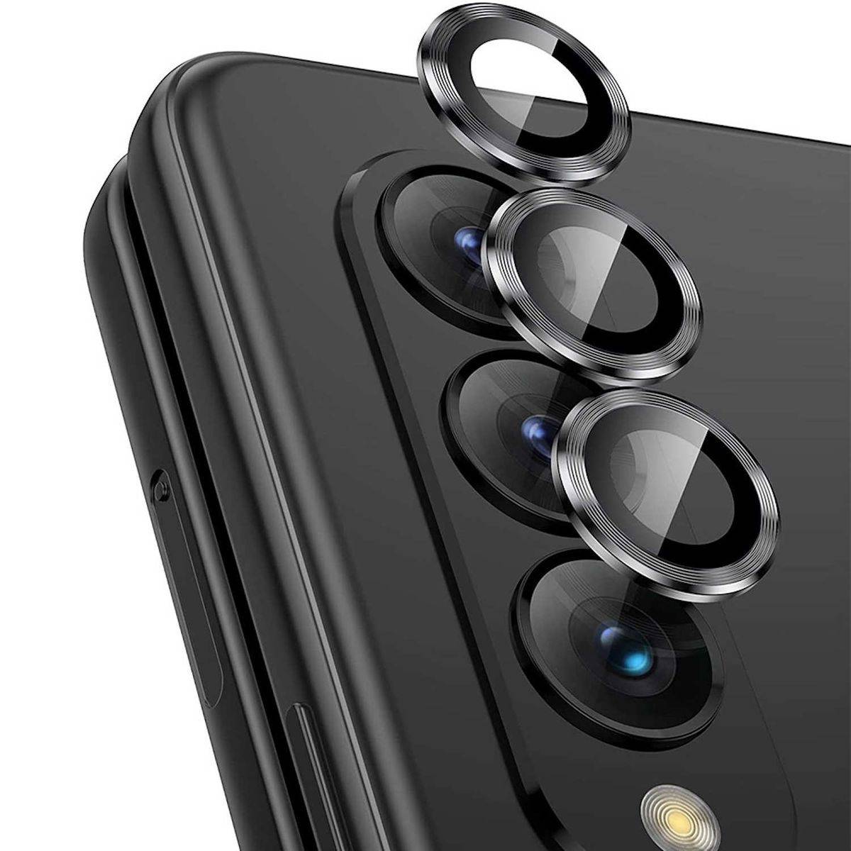 Für Samsung Galaxy Z Fold5 5G Schutzglas Kamera Linse Hartglas Schwarz