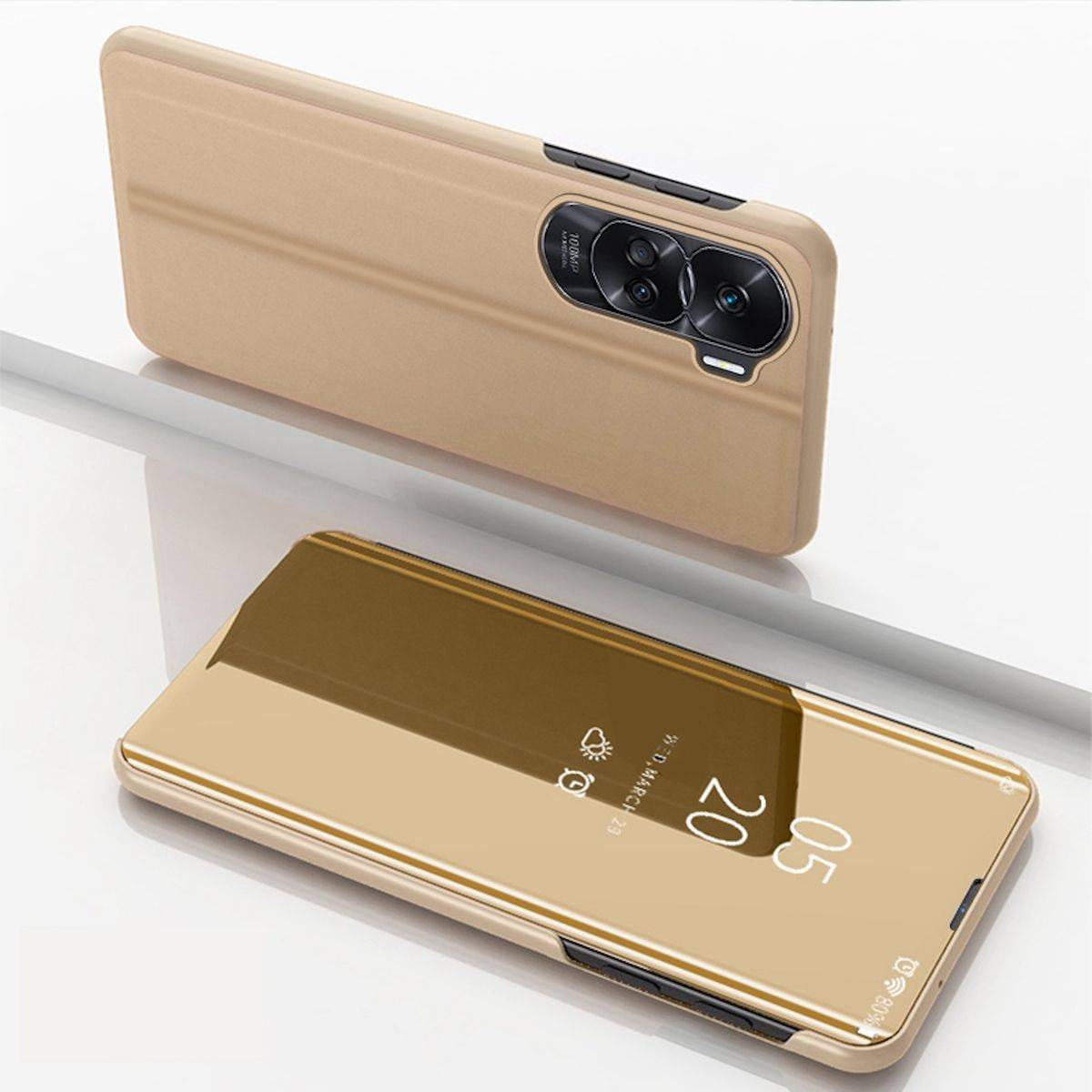 Für Honor 90 Lite View Spiegel Handy Smart Cover Wake UP Funktion Case