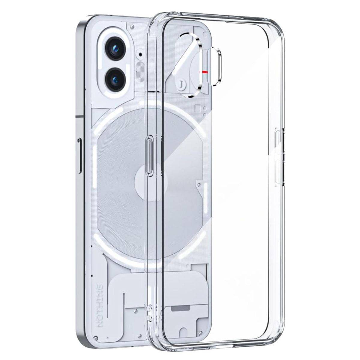Für Nothing Phone 2 Silikon TPU Transparent Handy Tasche Hülle Case