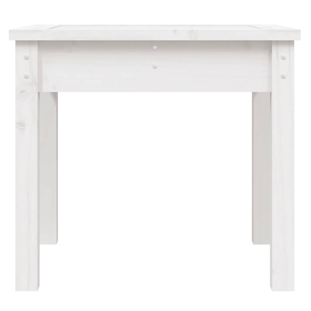 vidaXL Gartenbank Weiß 50x44x45 cm Massivholz Kiefer