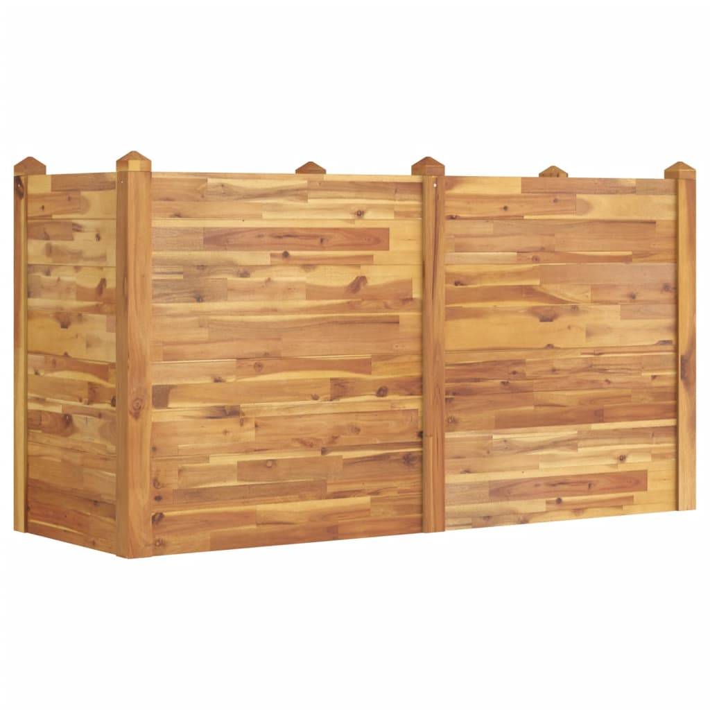 vidaXL Hochbeet 160x60x84 cm Massivholz Akazie