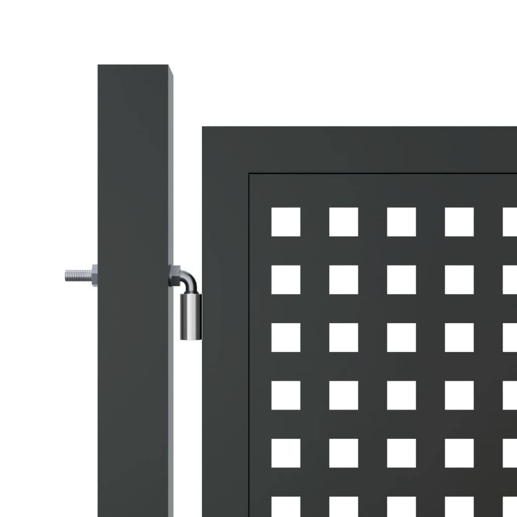 vidaXL Gartentor Anthrazit 400x175 cm Stahl