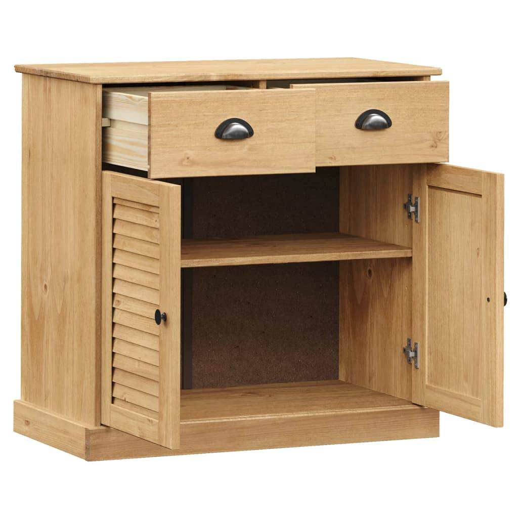 vidaXL Sideboard mit Schubladen VIGO 78x40x75 cm Massivholz Kiefer