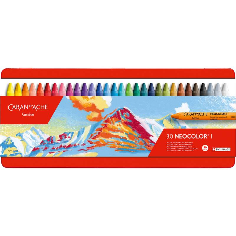 CARAN D'ACHE Wachsmalstift NEOCOLOR I, 30er Etui
