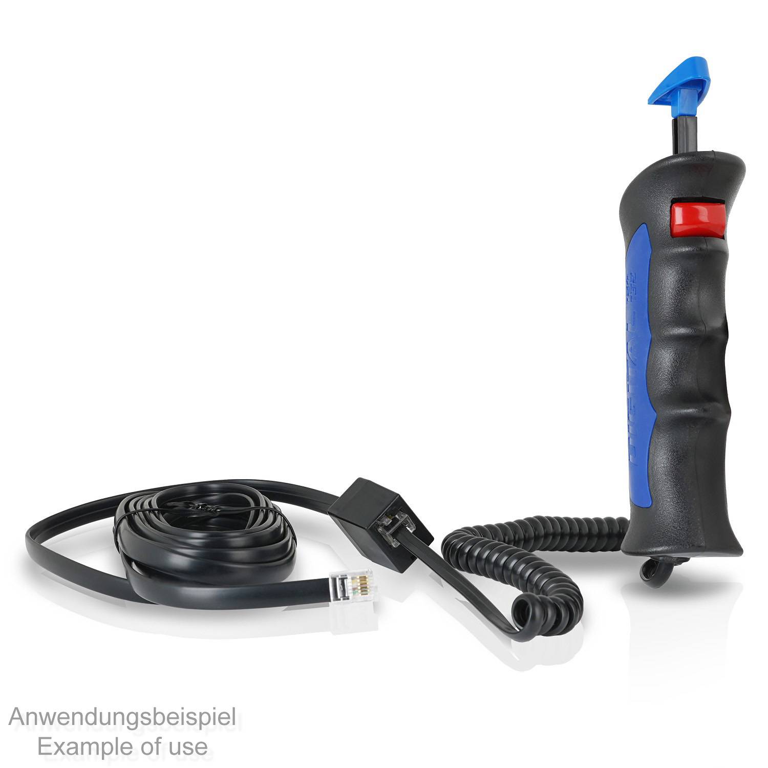 Wicked Chili Verlängerungskabel 3,0m für Carrera Digital 132 124 Handregler | Spezialstecker mit Kabel auf Stecker - Buchse | Geschwindigkeitsregler