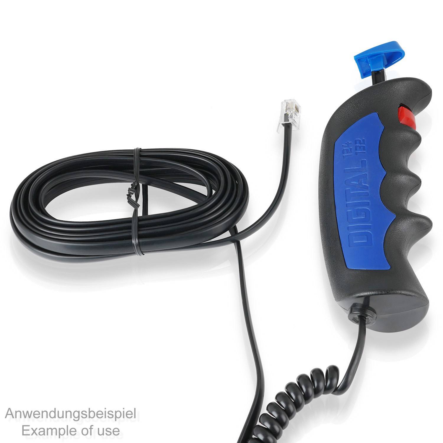 Wicked Chili Verlängerungskabel 3,0m für Carrera Digital 132 124 Handregler | Spezialstecker mit Kabel auf Stecker - Buchse | Geschwindigkeitsregler