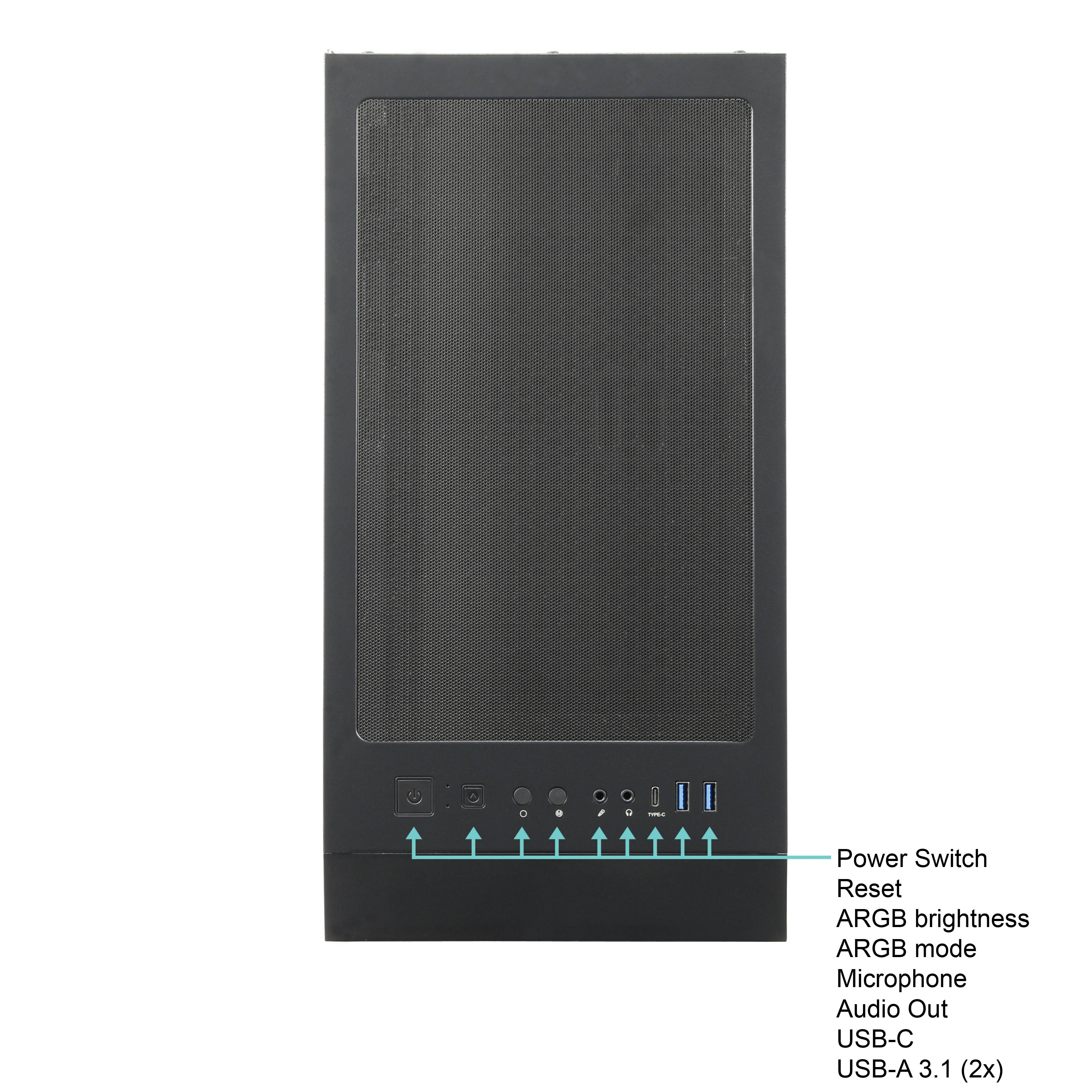 Ankermann-PC Gaming Power V3 Intel Core i7-13700F Nvidia GeForce RTX 5070 12GB 32GB DDR5 RAM 1TB NVMe SSD Windows 11