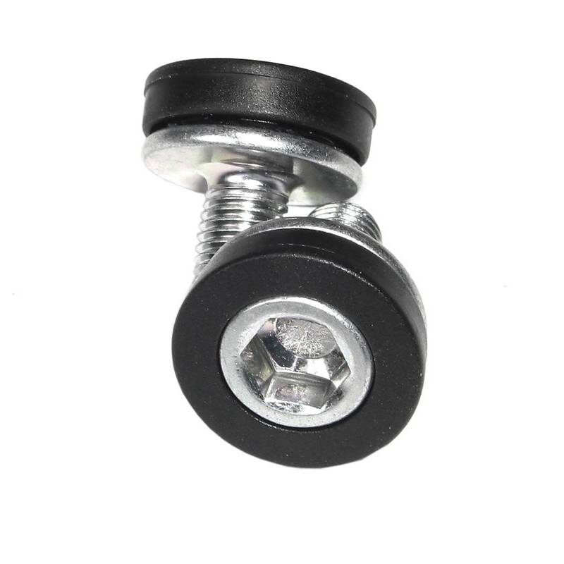 STRONGLIGHT 350015 Befestigungsschrauben Stahl mit Plastik Schalen, schwarz/silber (2 Stück)