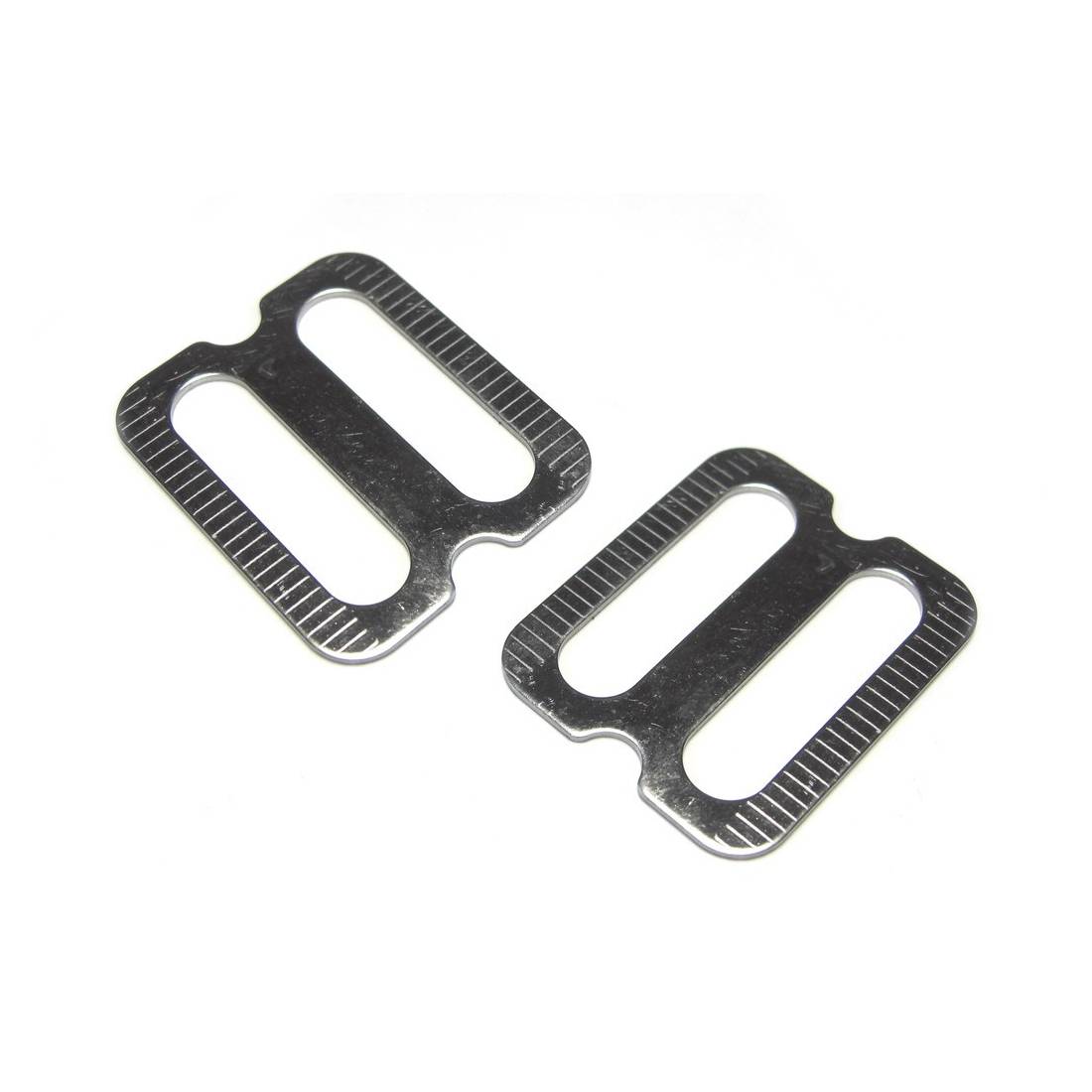 XPEDO Xpedo extension set Milo Adapterplatten für Schuhe mit stark profilierter Sohle, silber (1 Paar)