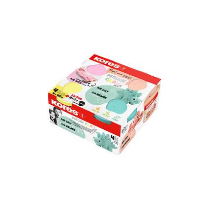 Kores Spielknete "Magic Clay Pastel", farbig sortiert