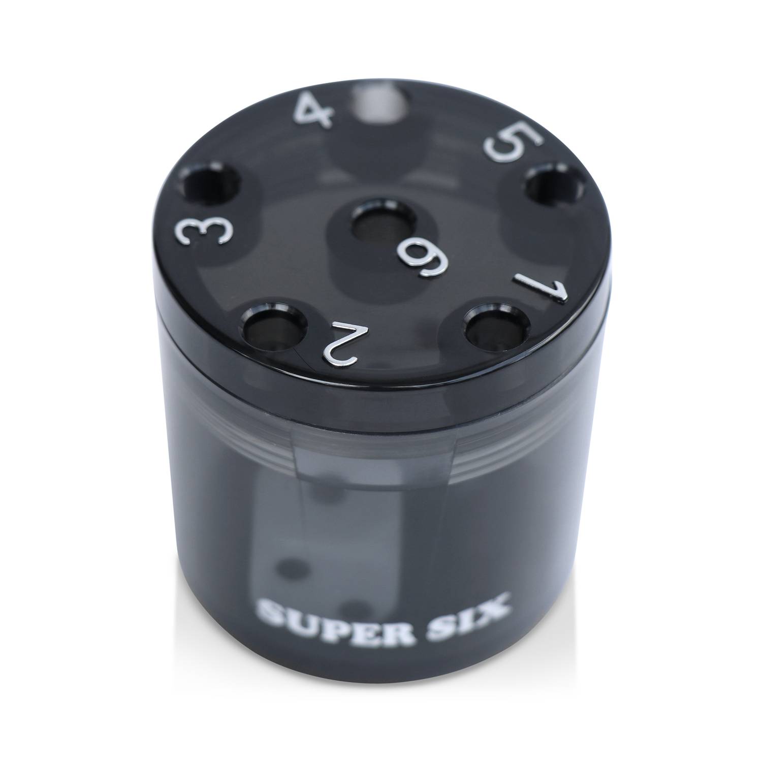 BestSaller 3013 SUPER SIX Würfelspiel ABS Kunststoff, auch für die Reise, 36 Spielstäbchen & 2 Würfel, schwarz