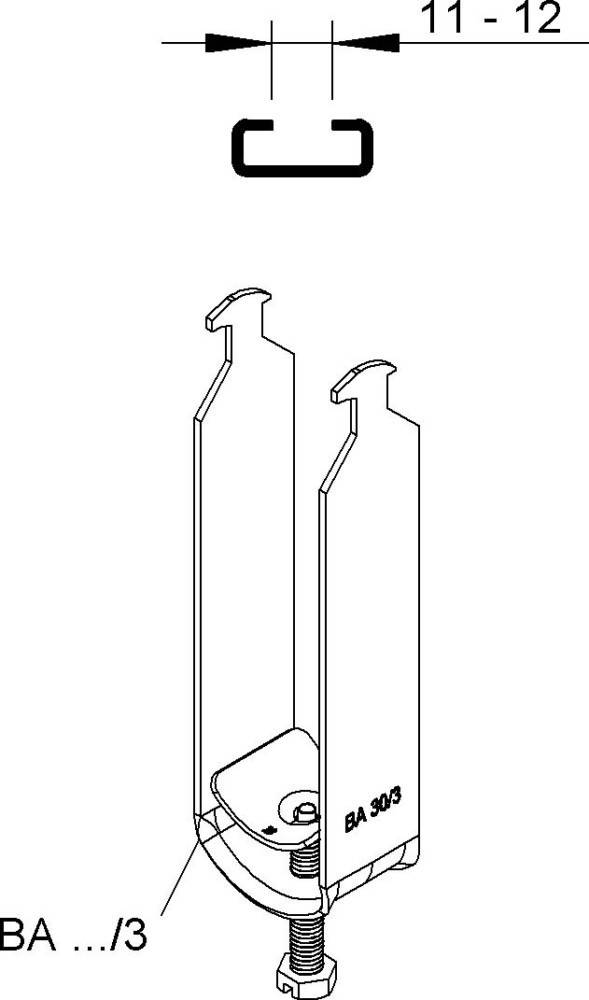 Niedax Bügelschelle BA 22/3
