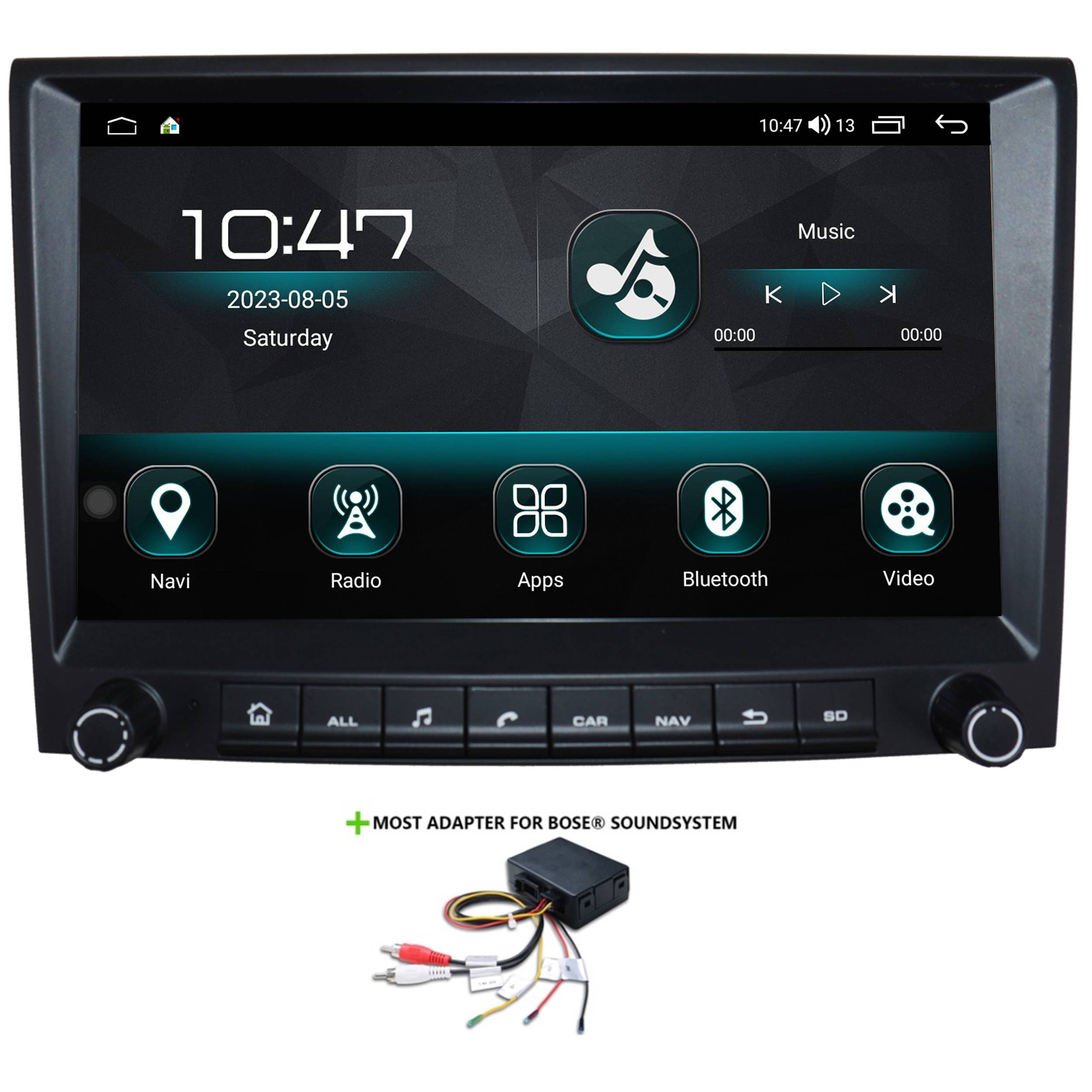 Für Porsche Cayman Boxster 911 997 BOSE 9" Touch Android Autoradio GPS Carplay