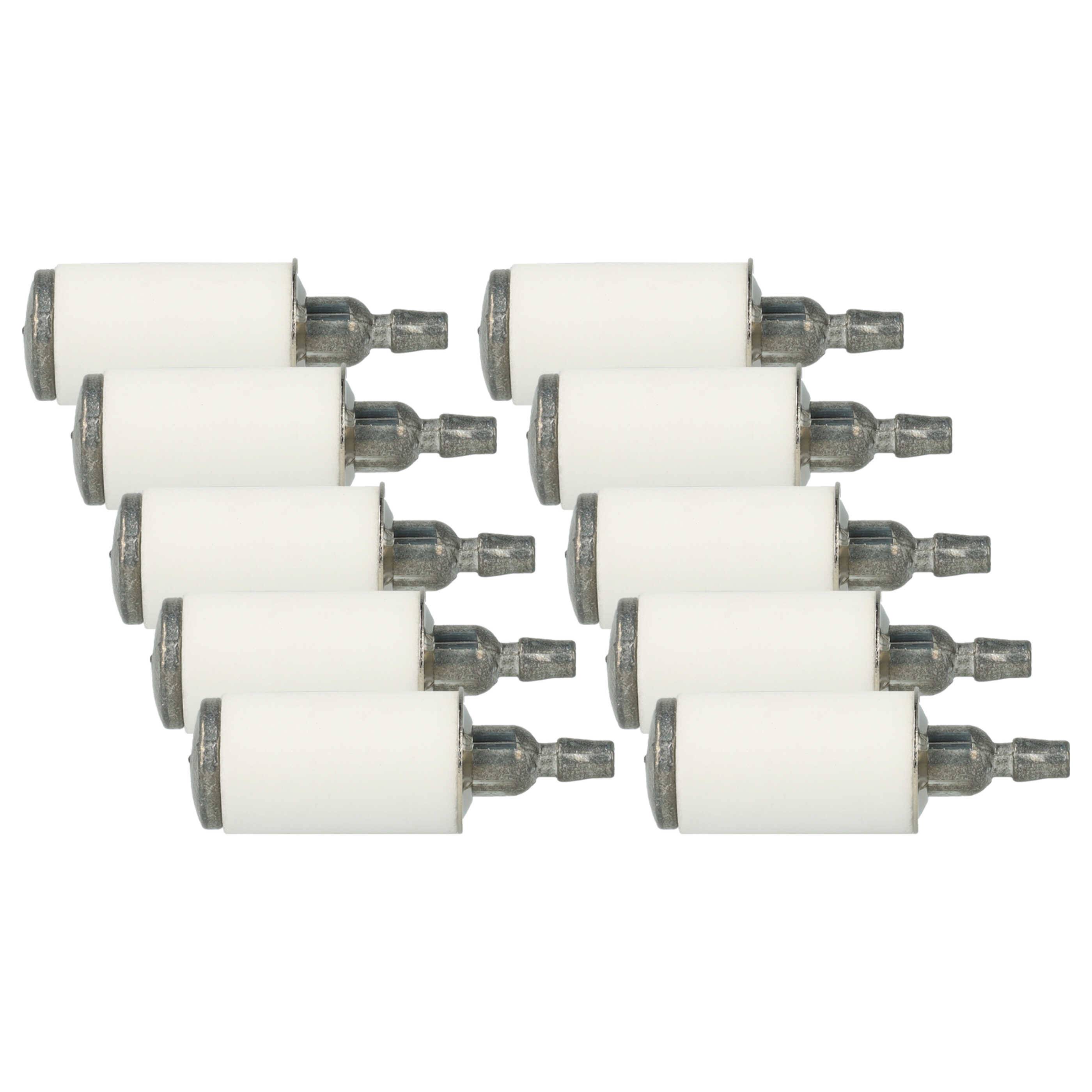 vhbw 10x Kraftstofffilter kompatibel mit Poulan 2150 Type 1-5 Gartengeräte z.B. Motorsäge Motorsense