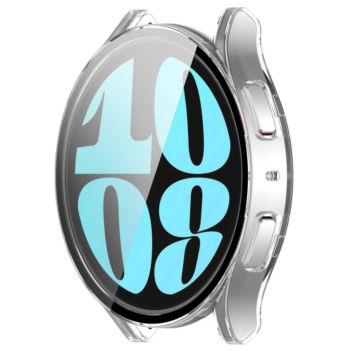Für Samsung Galaxy Watch 6 44mm 360 Grad Schutzhülle Glas Transparent