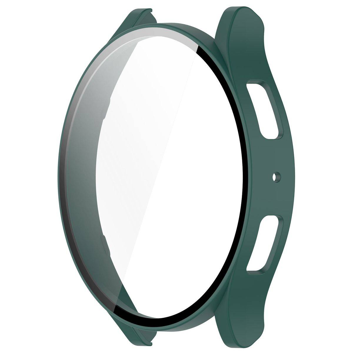 Für Samsung Galaxy Watch 6 44mm 360 Grad Schutzhülle mit Glas Grün