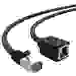 hb-digital RJ45 Patchkabel LAN Kabel Verlängerung CAT 7 S/FTP PiMF LSZH 7,5m schwarz