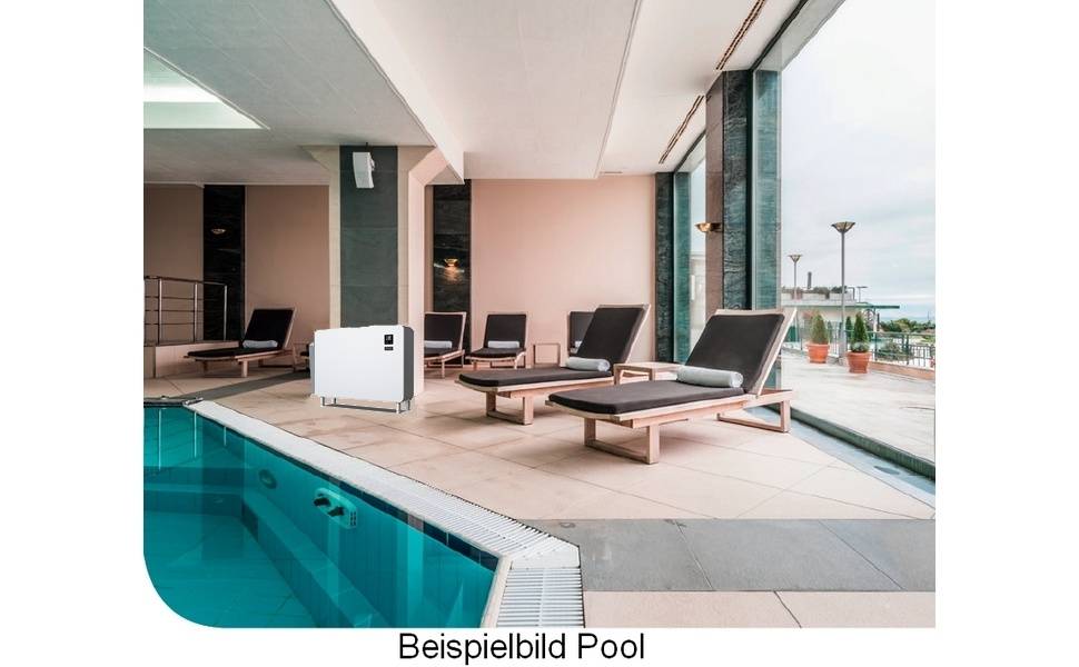 Schwimmbad Entfeuchter WDH-SE96. mit Heizelement, mit Schukostecker