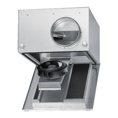Helios SB 250 E SILENTBOX - Rohrventilator, 1 PH schallgedämpft - 09565