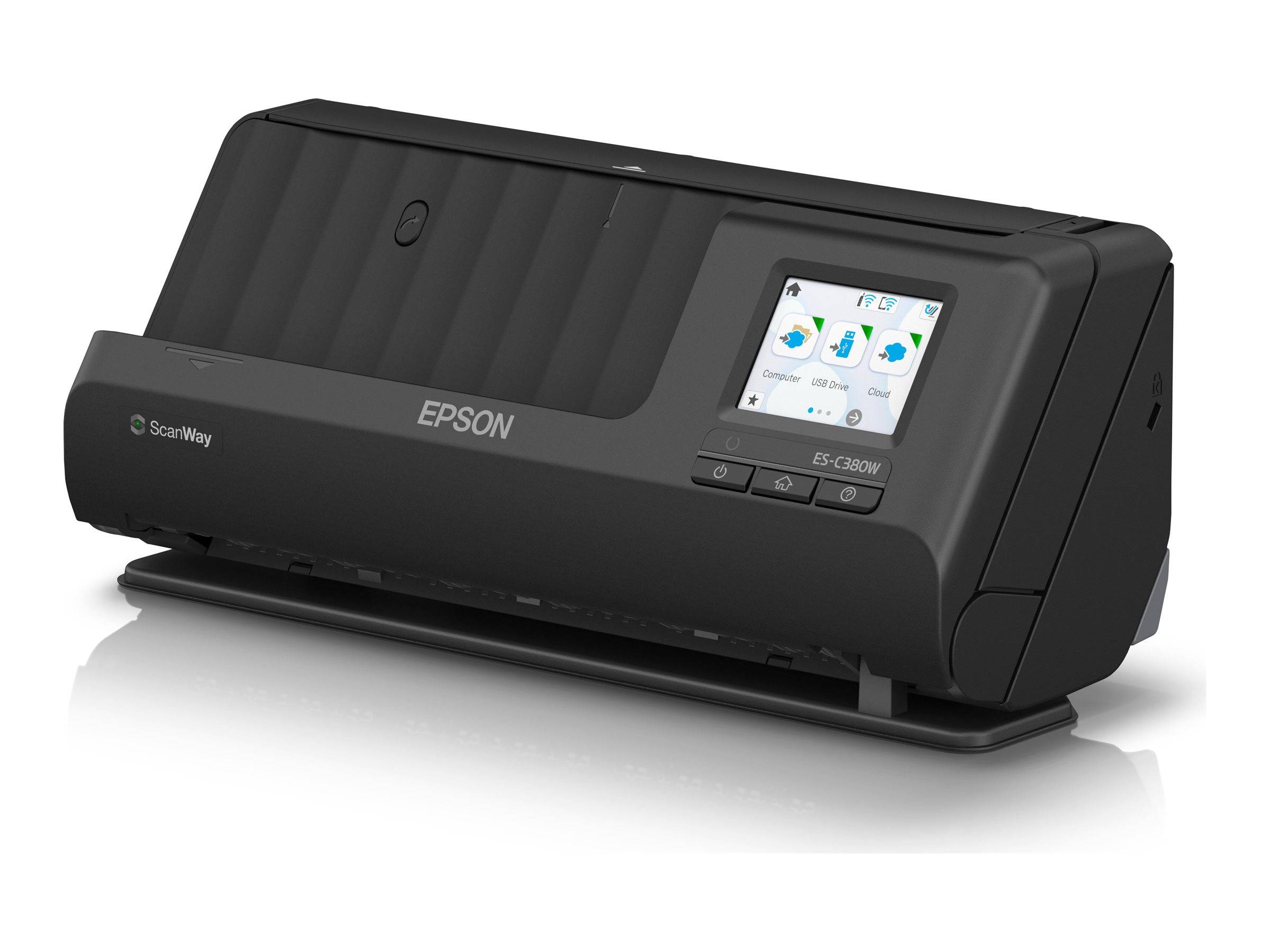 Epson ES-C380W - Einzelblatt-Scanner - Duplex - A4/Legal - 600 dpi x 600 dpi - automatischer Dokumenteneinzug (20 Seiten