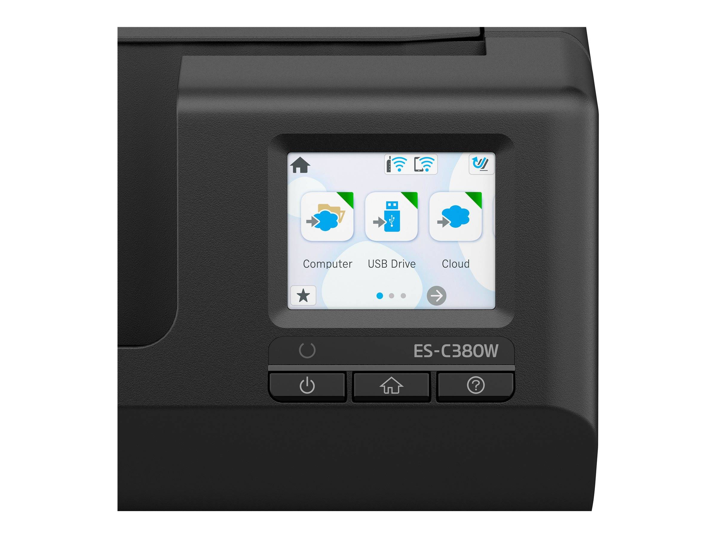 Epson ES-C380W - Einzelblatt-Scanner - Duplex - A4/Legal - 600 dpi x 600 dpi - automatischer Dokumenteneinzug (20 Seiten