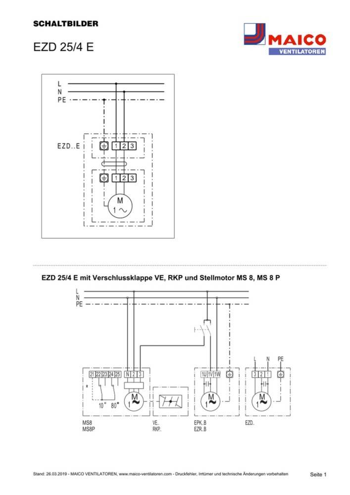 Maico Ventilator EZD 25/4 E