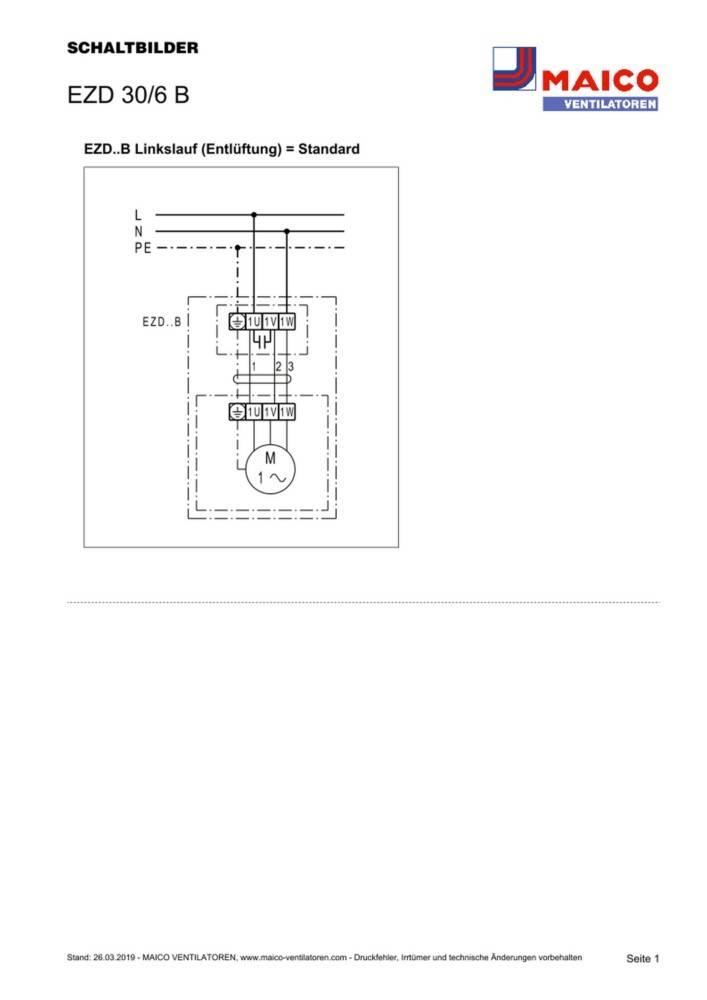 Maico Axial-Dachventilator EZD 30/6 B