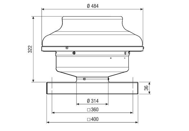 Maico Radial-Dachventilator EHD 31 EC