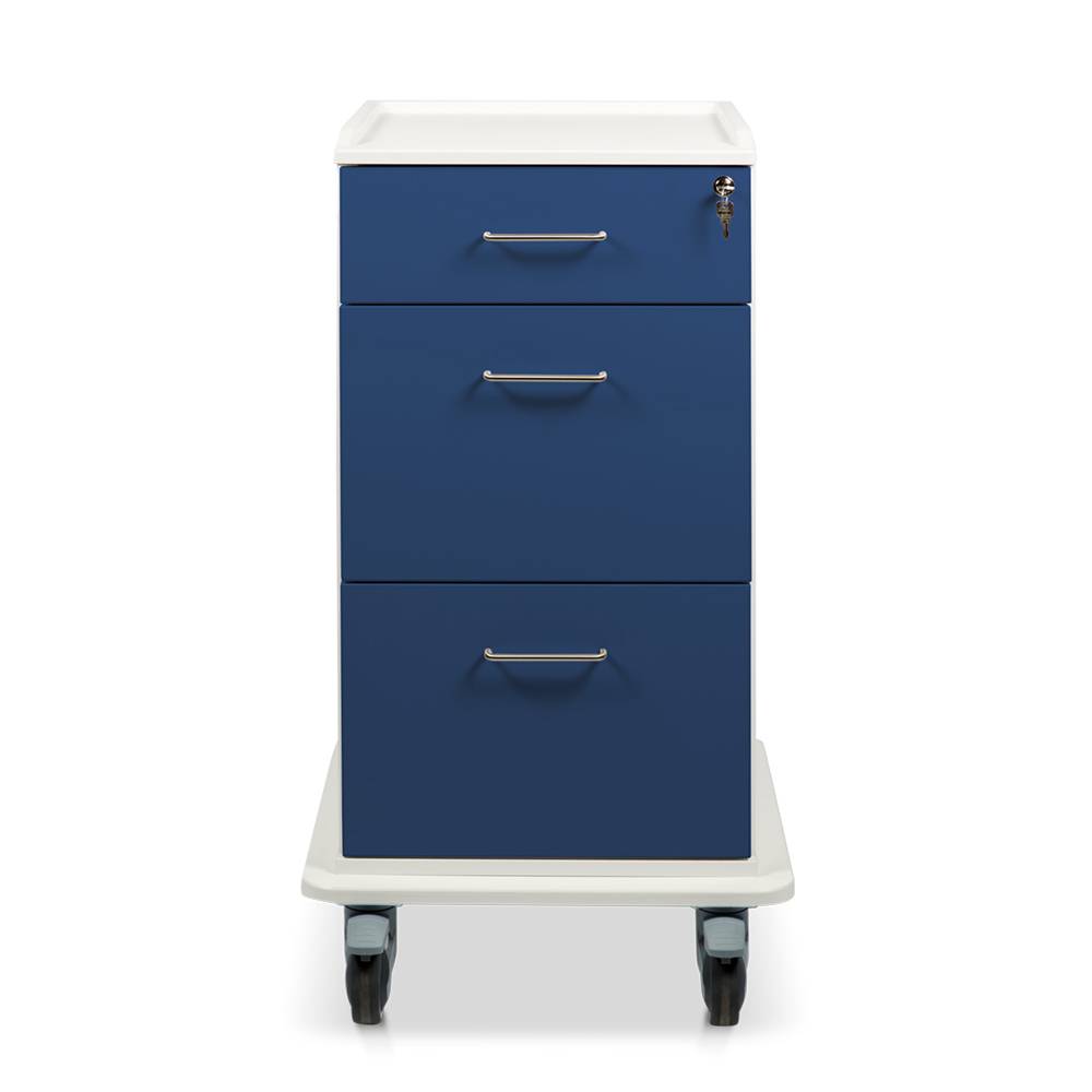 ETERNASOLID MULTICART Dokumentenwagen T17 mit 2 Doku-Auszügen und Schublade, blau