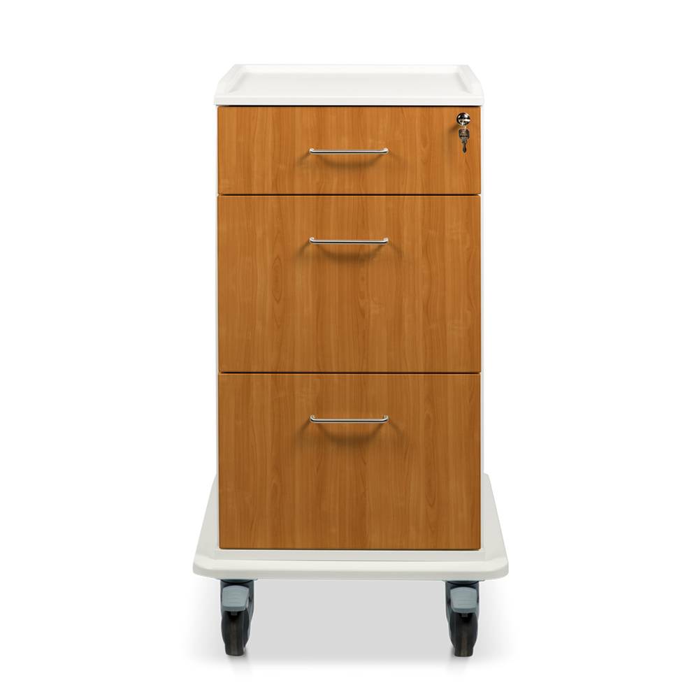 ETERNASOLID MULTICART Dokumentenwagen T17 mit 2 Doku-Auszügen und Schublade, Kirsche